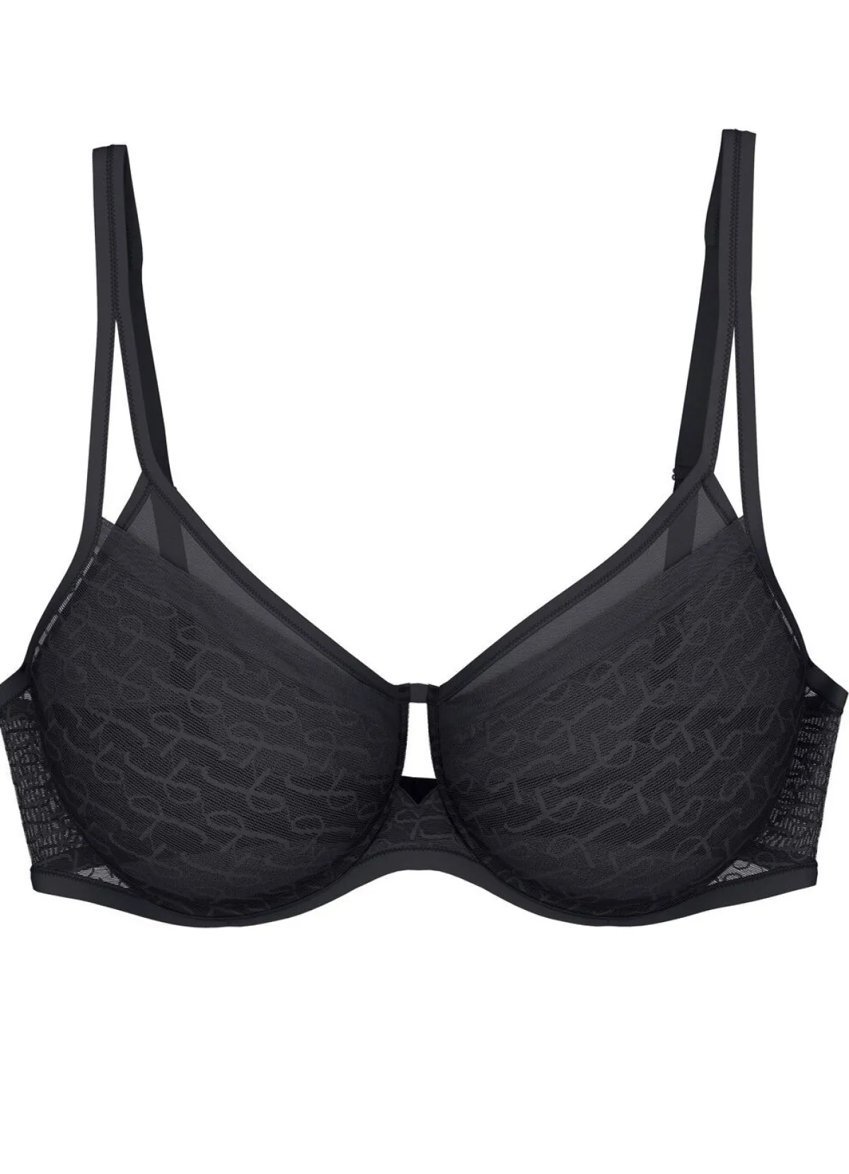 Sale BADER Triumph Signature Sheer-Minimizer-Bügel-BH mit vorgeformten Cups SCHWARZ