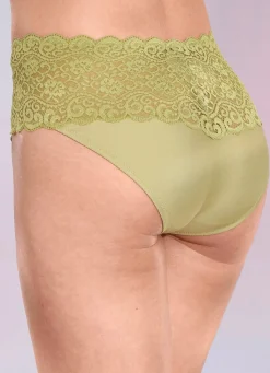 Hot BADER Triumph-Amourette Slip mit hübscher Elastikspitze PISTAZIE