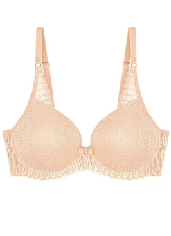 Sale BADER Triumph-Aura Spotlight Bügel-BH mit Elastikspitze CREME