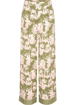 TRIUMPH -Aura Spotlight Hose mit hübschem Druckdessin PISTAZIE-ROSA-ECRU
