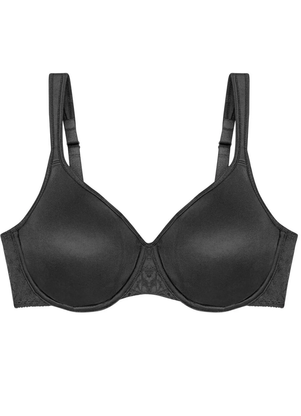 Clearance BADER Triumph-Comfort Minimizer-Bügel-BH mit elastischer Tüllstickereispitze SCHWARZ