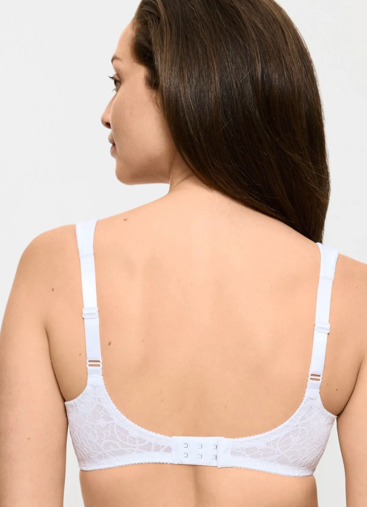 Discount BADER Triumph-Comfort Minimizer-Bügel-BH mit elastischer Tüllstickereispitze WEISS