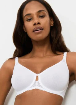 Best TRIUMPH Wild Azalea Florale Minimizer-Bügel-BH mit zarter Spitze WEISS