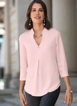 Clearance BADER Tunika mit V-Ausschnitt ROSÉ