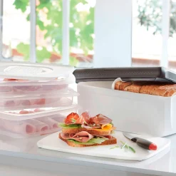 Clearance Tupperware BreadSmart Brotbehälter WEISS-SCHWARZ