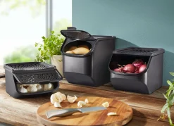 BADER "Tupperware" PantrySmart Aufbewahrungsboxen SCHWARZ