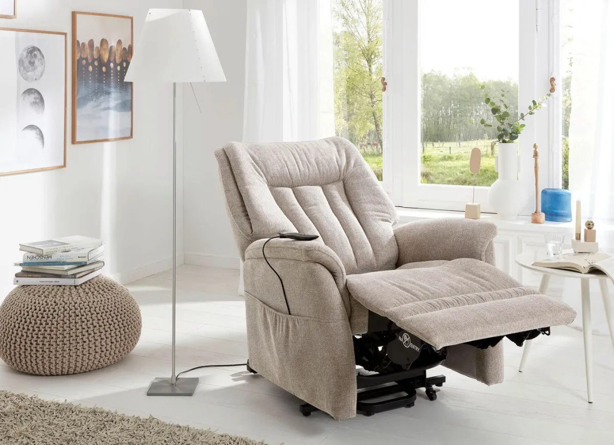 Sale BADER TV-Sessel mit Motor und Aufstehhilfe CREME