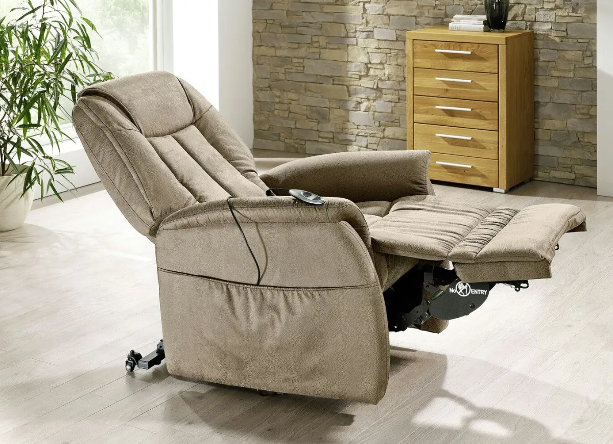 Hot BADER TV-Sessel mit Motor und Aufstehhilfe BEIGE