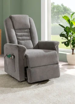 Discount BADER TV-Sessel mit Motor und Aufstehhilfe GRAU