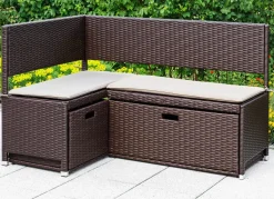 Outlet BADER Unterschiebbox für Eckbank BRAUN