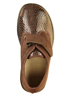 Clearance FLORETT Varomed Klett-Halbschuh für Damen und Herren MOCCA
