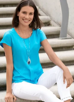 New BADER Veneziakette mit Anhänger SILBER-SAPHIRBLAU