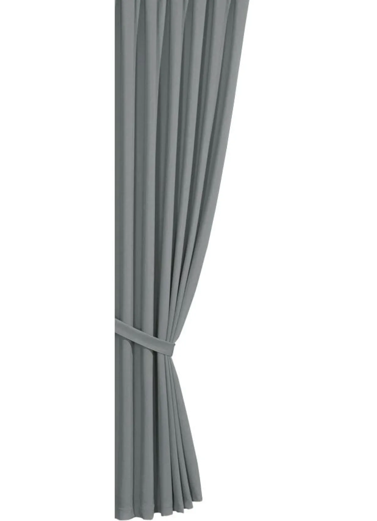 New BADER Verdunkelungs-Schals mit Universalschienenband SILBER