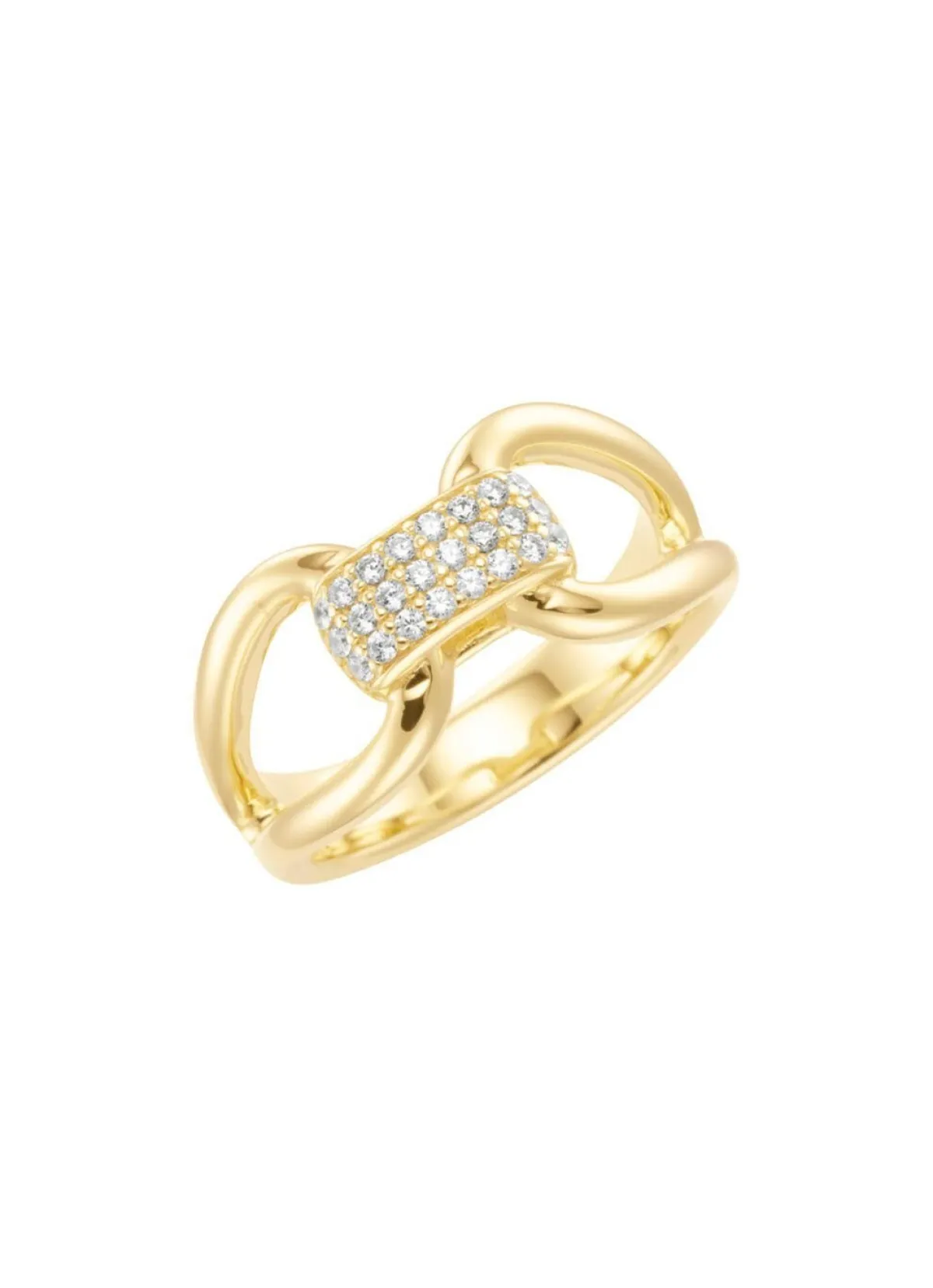 Clearance BADER Vergoldeter Damenring mit Zirkonia