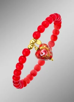 Hot BADER Vergoldetes Armband mit Herz-Anhänger