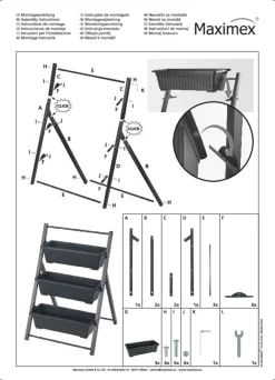 New BADER Vertikales Hochbeet schwarz