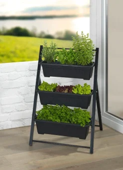 New BADER Vertikales Hochbeet schwarz