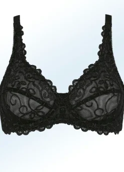 Online BADER Viania Bügel-BH mit Stickereispitze SCHWARZ