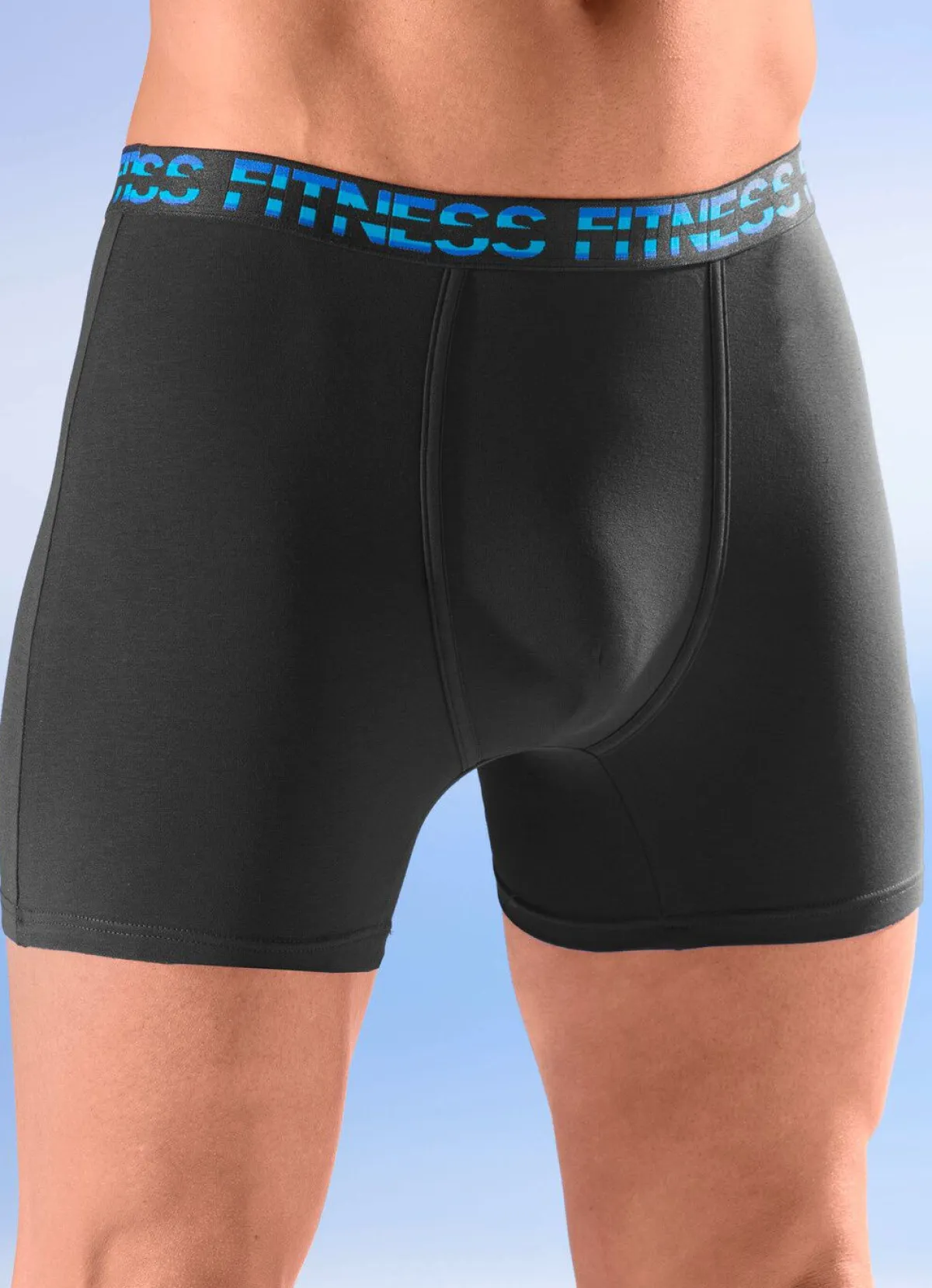 Outlet BADER Viererpack Pants mit Elastikbund 2X ROYALBLAU, 2X SCHWARZ
