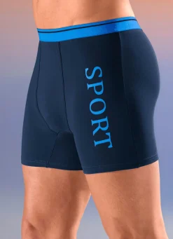 Discount BADER Viererpack Pants mit Elastikbund 2X HELLBLAU, 2X MARINE