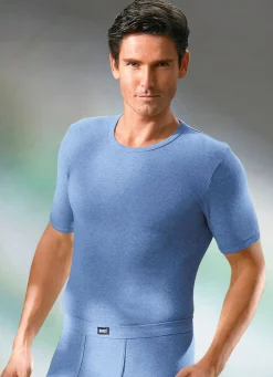 Best BADER Viererpack Schlupfjacken aus Feinripp 2X STEINGRAU MELIERT, 2X JEANSBLAU MELIERT