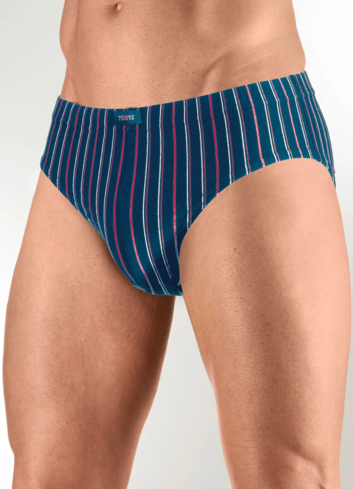 Best BADER Viererpack Slips mit Dehnbund 1X SCHWARZ-BLAU-WEISS, 1X UNI SCHWARZ, 1X MARINE-R