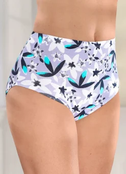 New BADER Viererpack Slips mit Floraldruck FLIEDER-WEISS-BUNT