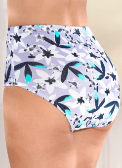 New BADER Viererpack Slips mit Floraldruck FLIEDER-WEISS-BUNT