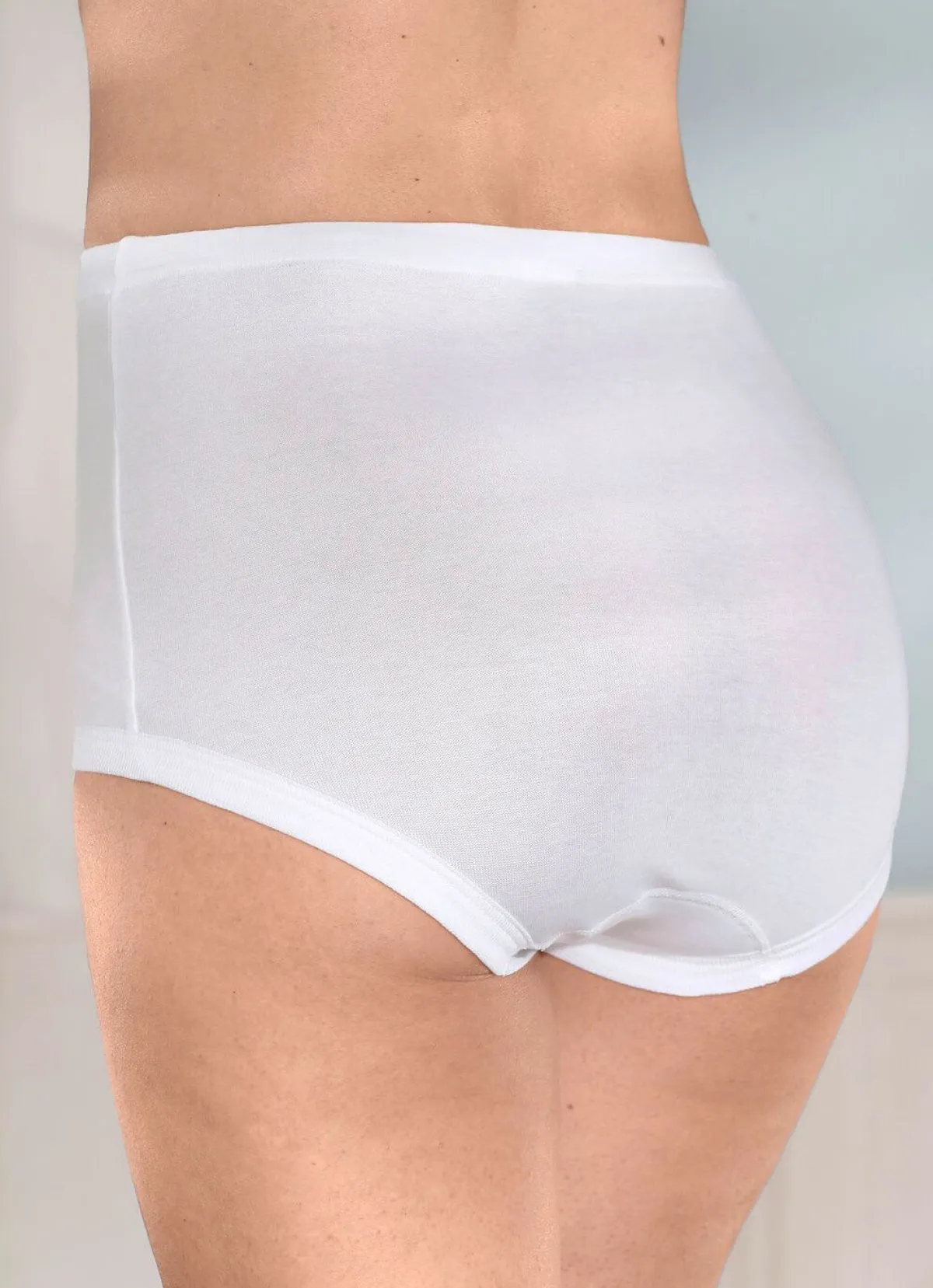 Sale BADER Viererpack Slips mit Gummizug im Bund WEISS