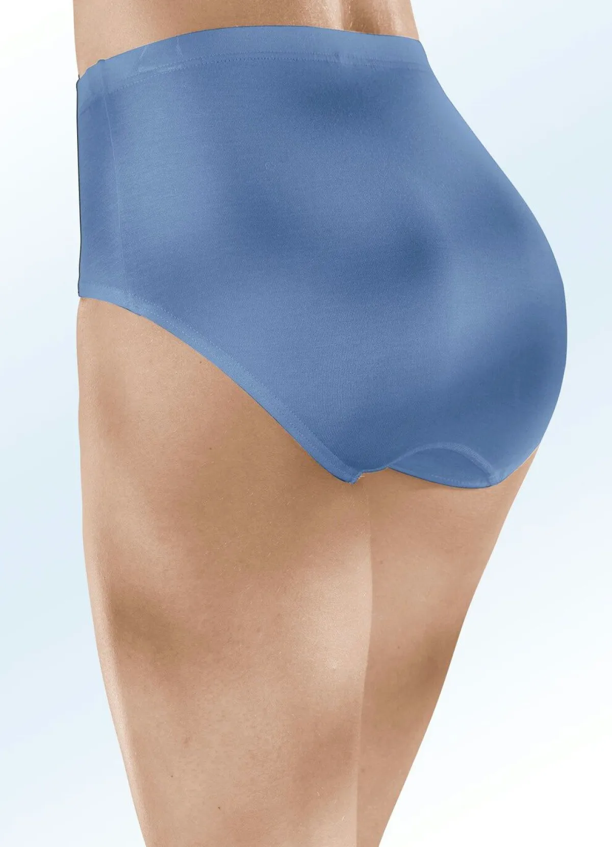Hot BADER Viererpack Slips mit Gummizug 2X GRAFIT, 2X JEANSBLAU
