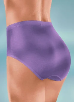 Hot BADER Viererpack Slips mit Gummizug 2X LILA, 2X SCHWARZ