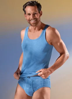 BADER Viererpack Sportjacken aus Feinripp, uni bunt 2X STEINGRAU MELIERT, 2X JEANSBLAU MELIERT