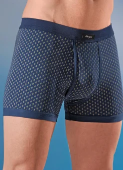 Online GLEYMOR Viererpack Unterhosen, allover dessiniert 2X MARINE-BUNT, 2X SCHWARZ-BUNT