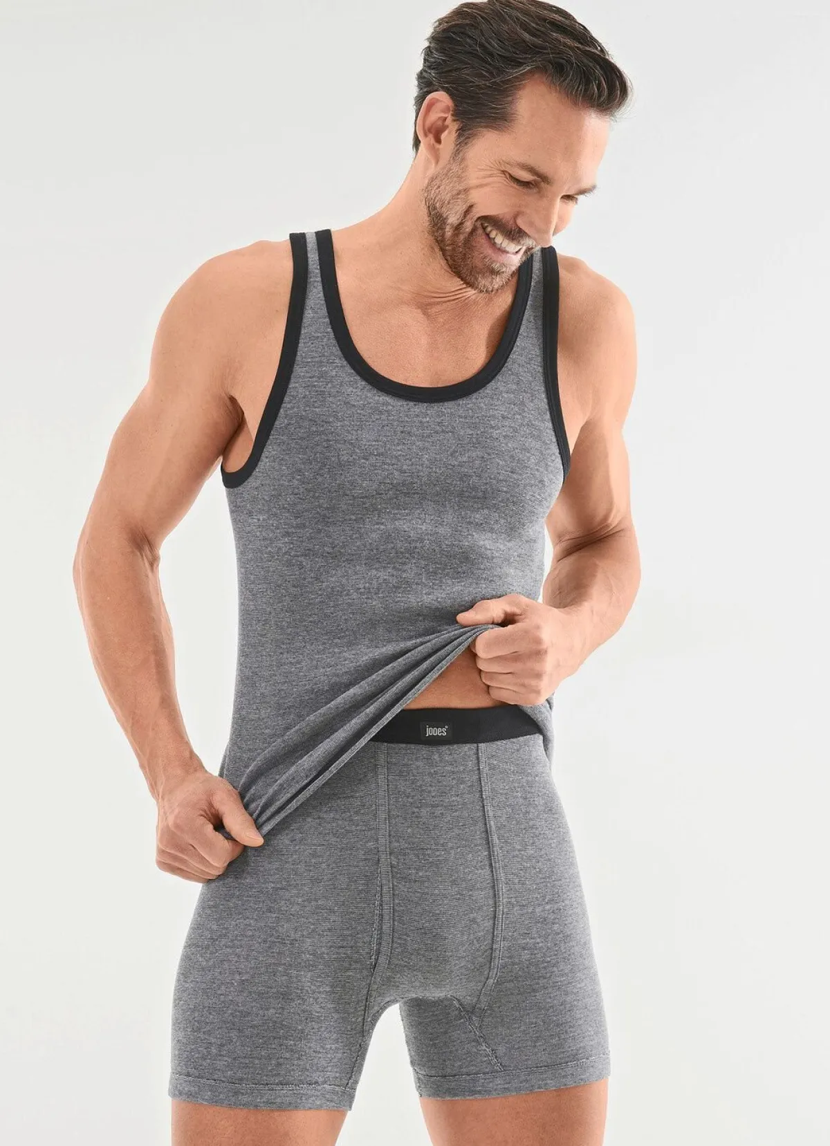 BADER Viererpack Unterhosen mit garngefärbtem Ringeldessin 4X SCHWARZ-WEISS