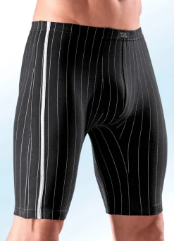 Online BADER Viererpack Longpants, gestreift 1X MARINE, 1X SCHWARZ, 1X JEANSBLAU, 1X BORDEAUX