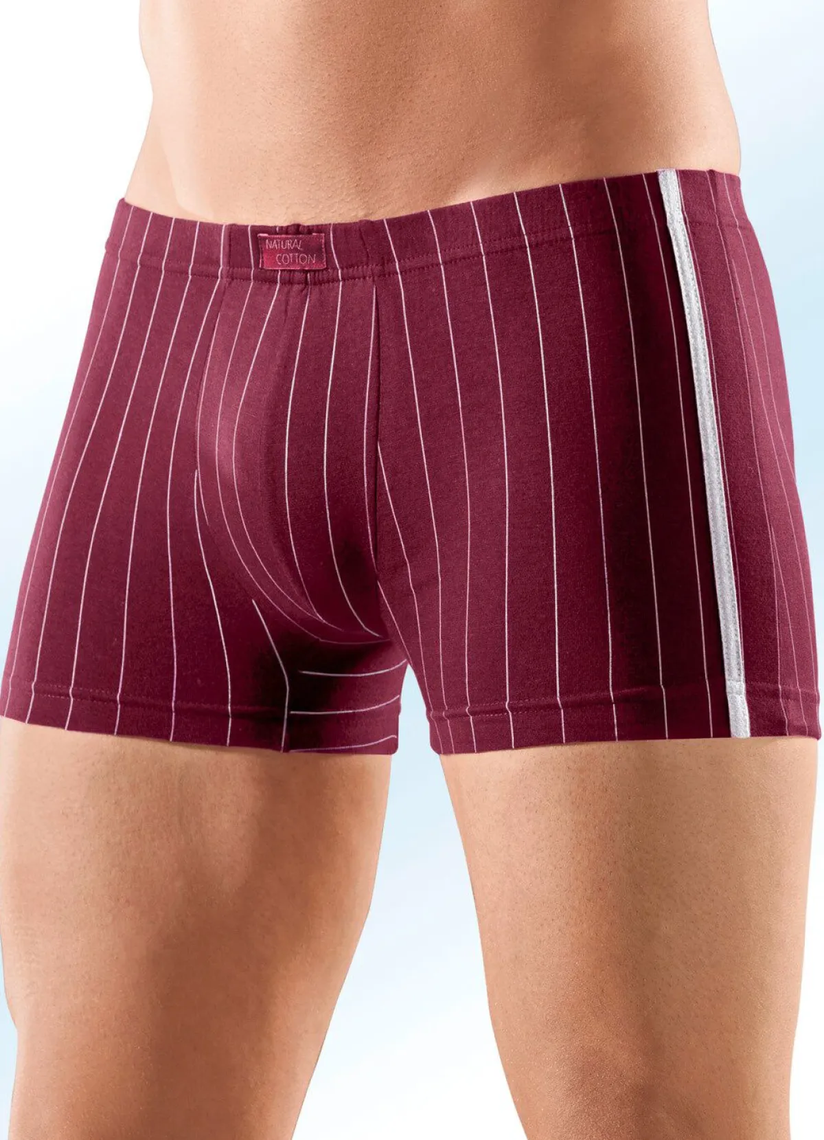 Discount BADER Viererpack Pants, gestreift 1X MARINE, 1X SCHWARZ, 1X JEANSBLAU, 1X BORDEAUX