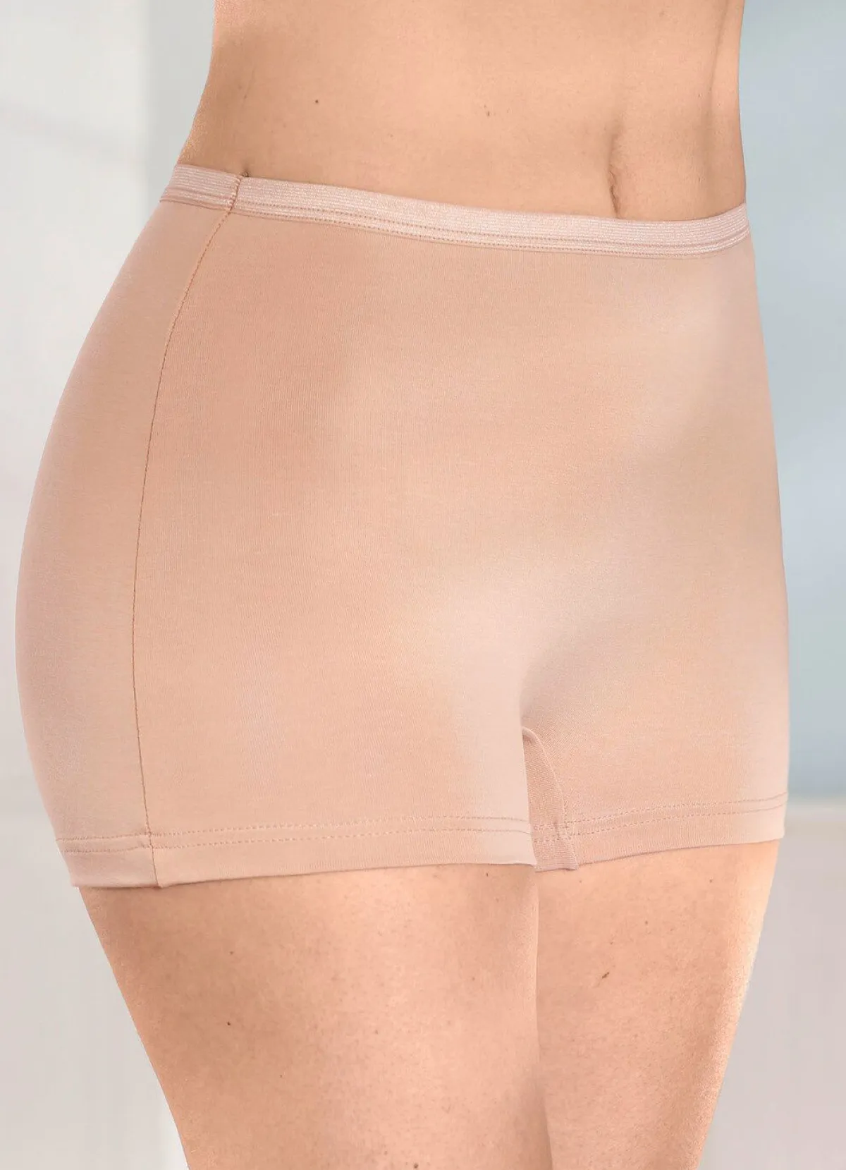 Sale BADER Viererpack Pants mit dezent glänzendem Elastikbund BEIGE