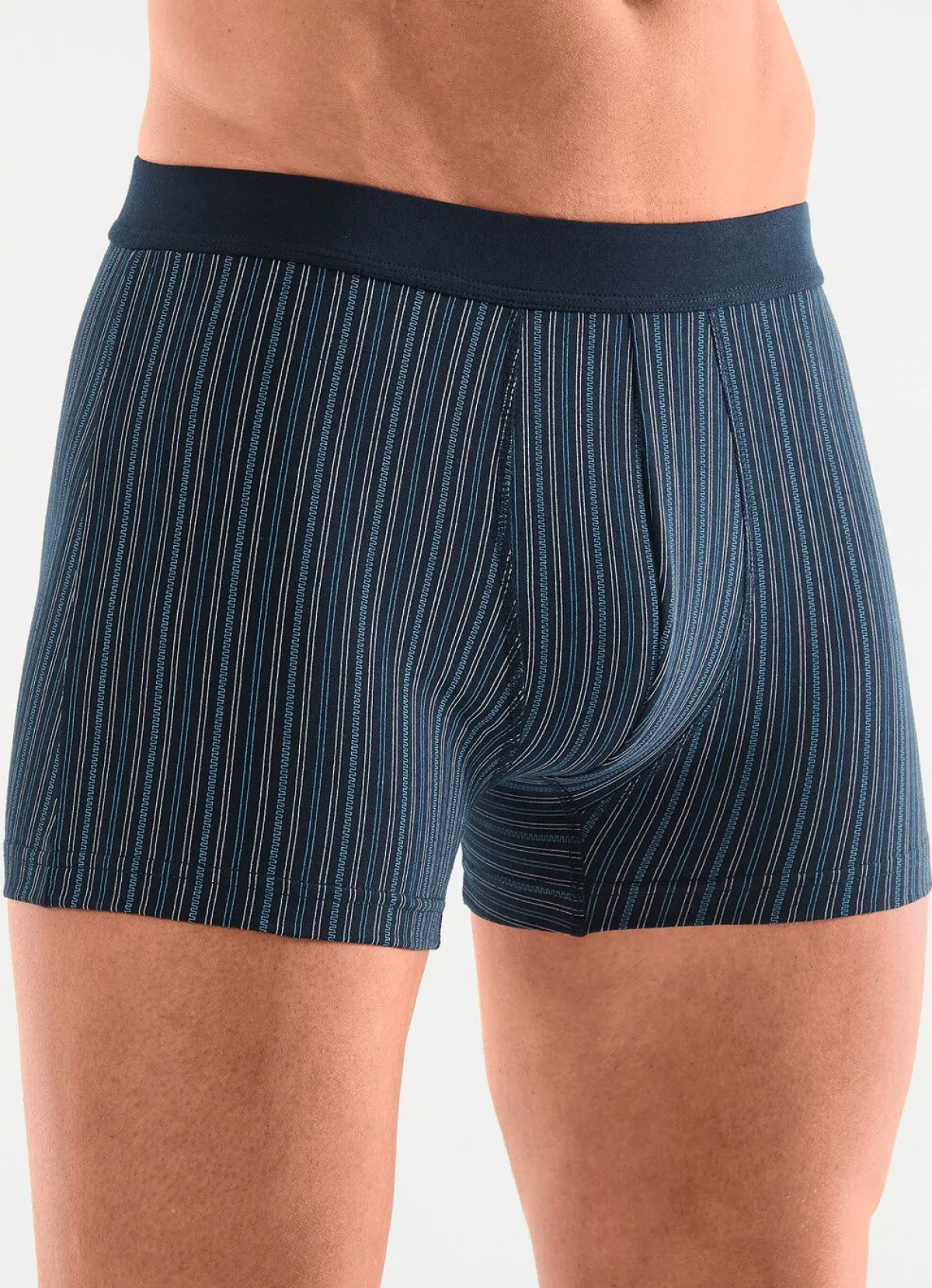 Discount BADER Viererpack Pants mit Softbund 1X MARINE GESTREIFT, 1X UNI MARINE, 1X ANTHRAZIT M