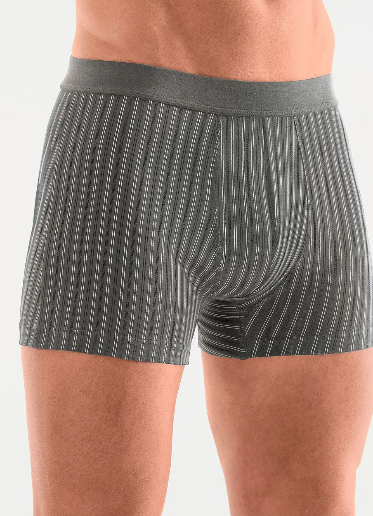 Discount BADER Viererpack Pants mit Softbund 1X MARINE GESTREIFT, 1X UNI MARINE, 1X ANTHRAZIT M