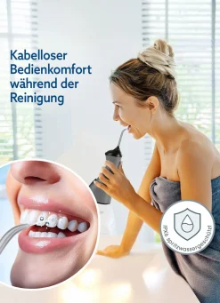 Outlet BADER VITALmaxx Munddusche silber-schwarz