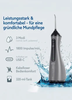 Outlet BADER VITALmaxx Munddusche silber-schwarz