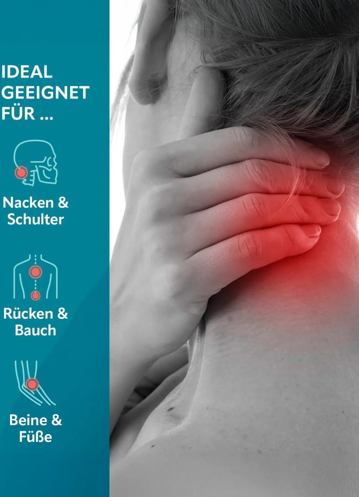 VITALMAXX Shiatsu-Massagegerät ANTHRAZIT