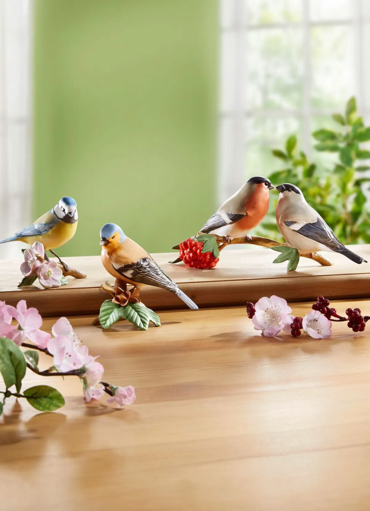 Clearance BADER Vogel-Figuren aus hochwertigem Biskuitporzellan BUNT