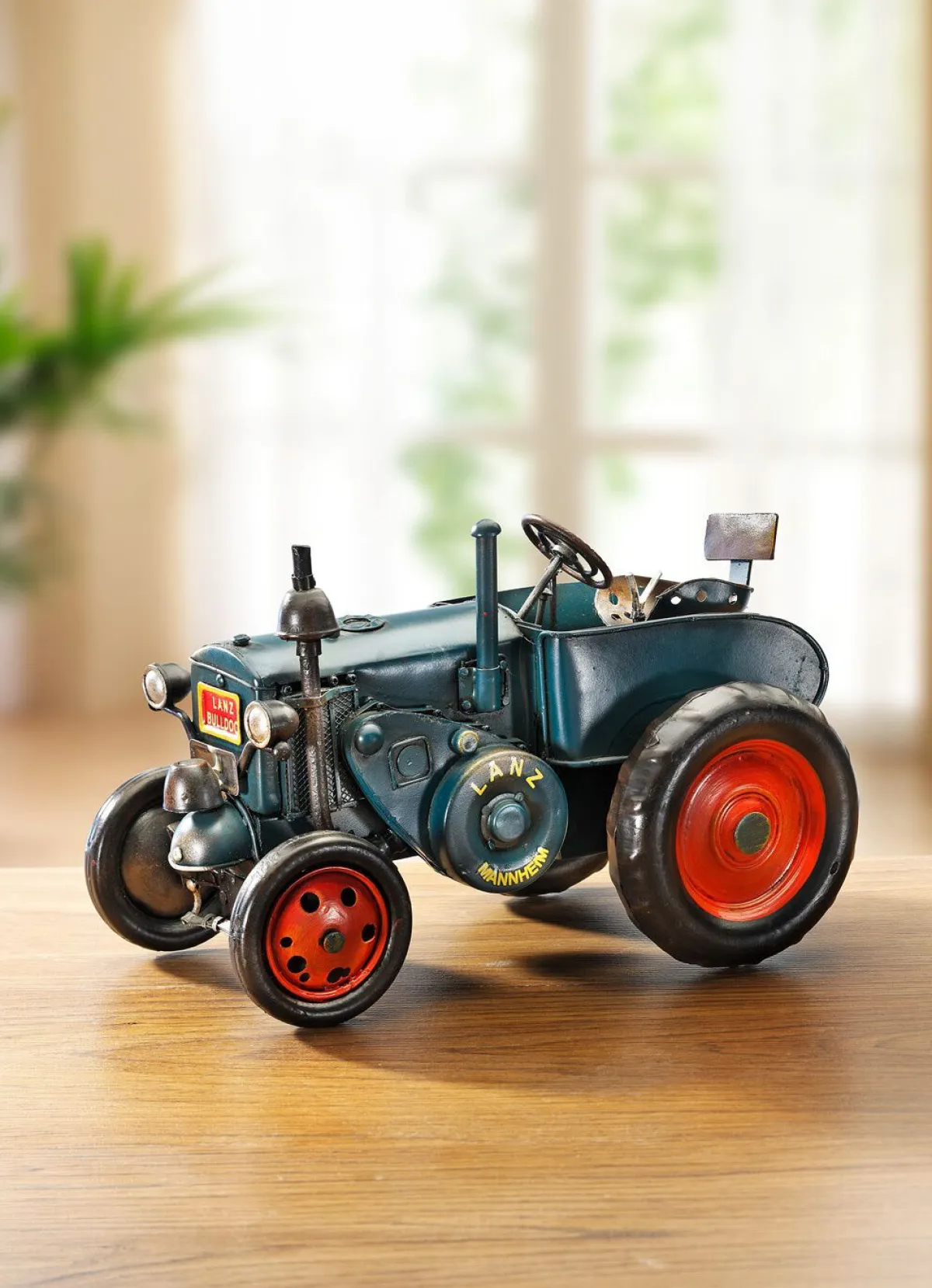 Clearance BADER Von Hand gefertigter Traktor Lanz Bulldog GRÜN