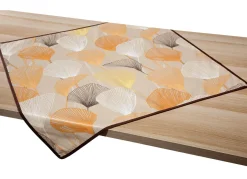 Outlet BADER Wachstuch-Tischdecke mit farblich angepasstem Paspelband TERRA