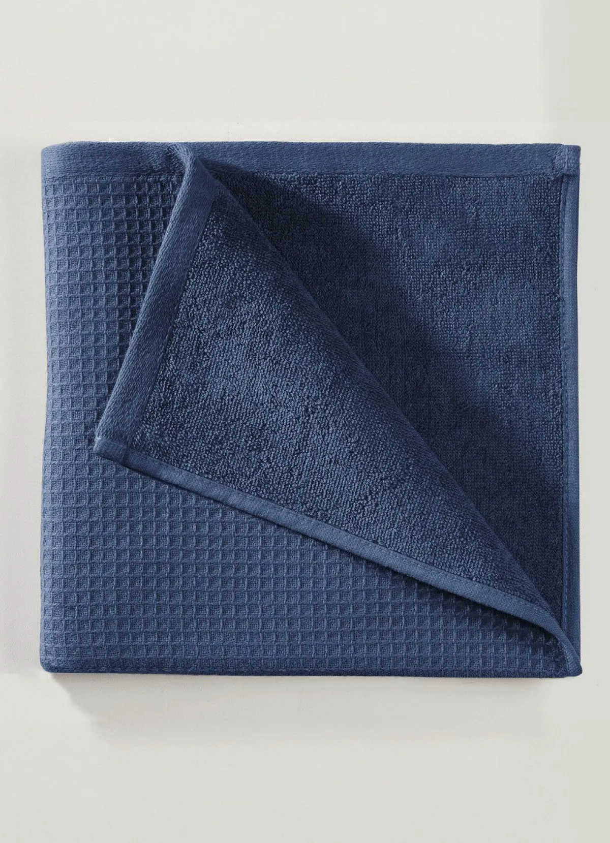 Outlet BADER Waffelpiqué-Frottier-Serie aus Baumwolle BLAU