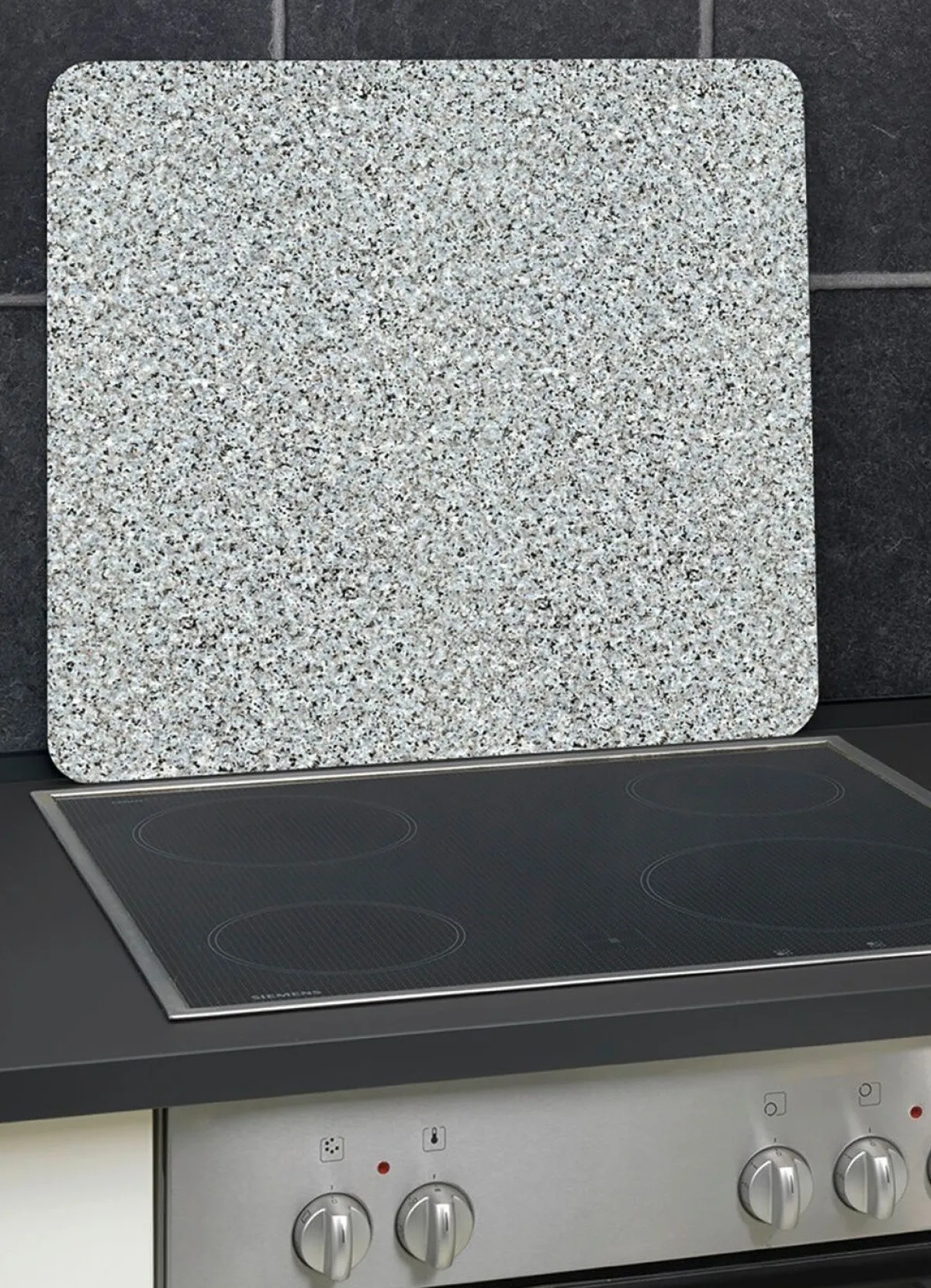 Discount WENKO Wandblende aus Glas in -Optik GRANIT