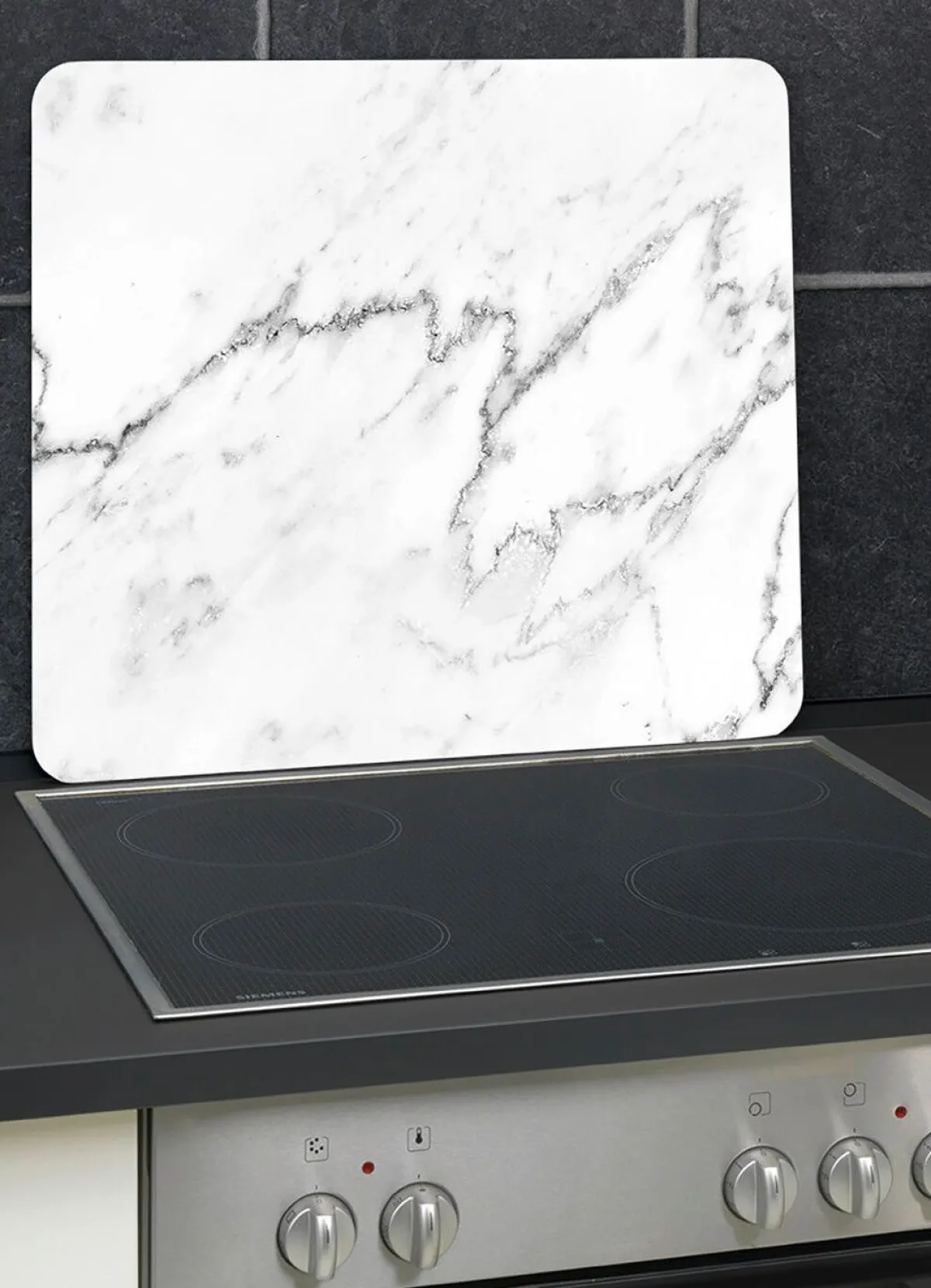 Outlet WENKO Wandblende aus Glas in -Optik MARMOR