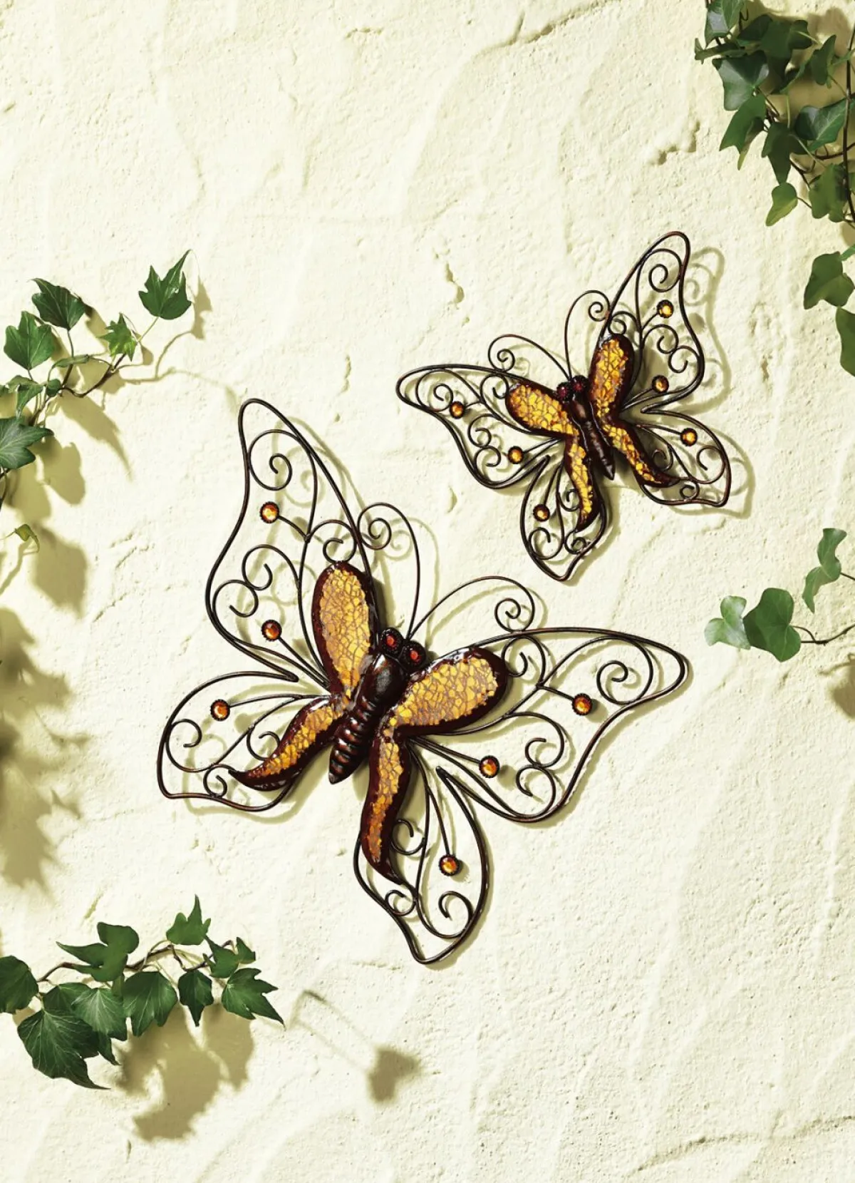 Sale BADER Wanddeko Schmetterling, 2er Set ORANGE/KUPFER