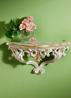 Discount BADER Wandkonsole im Barock-Stil ELFENBEIN-GOLD
